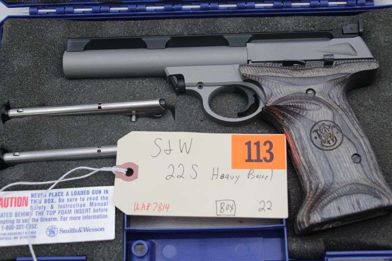 S&W  22S  Bull Barrel   .22 box