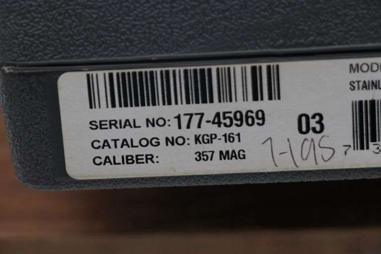 Ruger GP-100  .357  2015 box