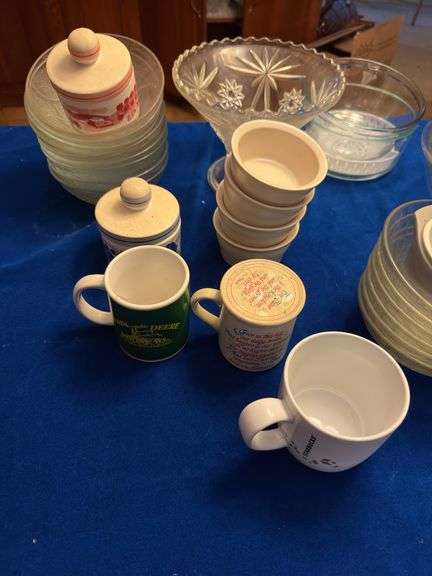 Assorted dishes, etc