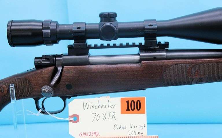 Winchester 70XTR   .264 mag with Bushnell wide angle scope