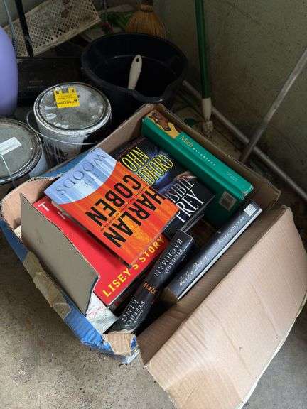 Books, Christmas tree, swiffers etc