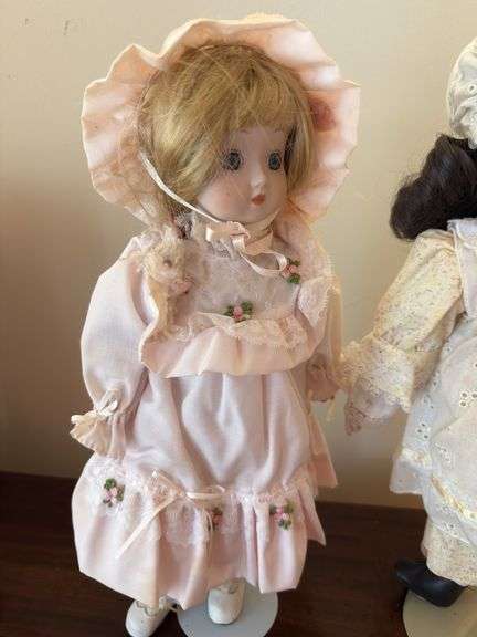 (2) porcelain dolls