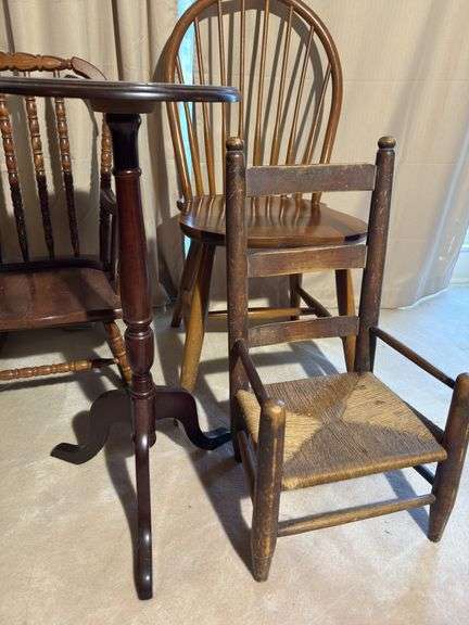 Chairs, plant stand