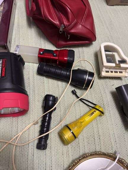 Flashlights, purse, misc