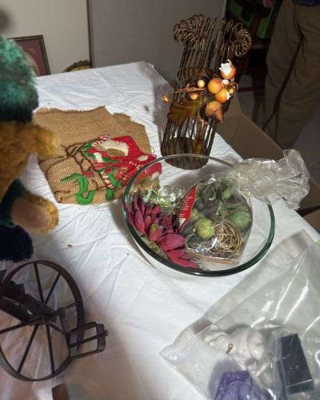 Boyd bears, doll rocking horses, hat etc