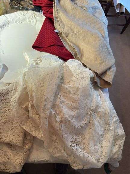 Tablecloths, platters etc