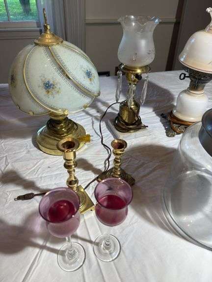 Lamps, candle holders etc