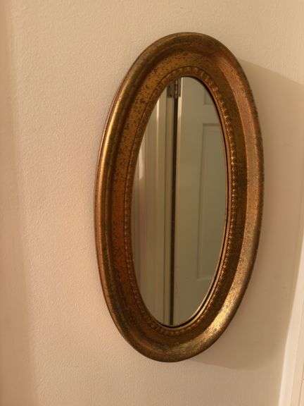(2) oval mirrors largest 24”x34”