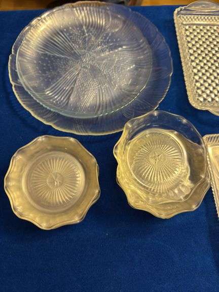 Assorted clear glass