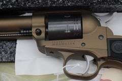 Ruger Wrangler  .22  Burnt Bronze Cerakote box