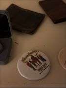 Charger, glass hats, wallets, pins etc