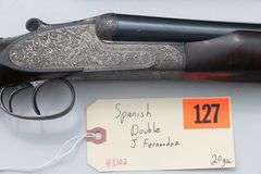 J. Fernandez Spanish double   20 ga 2 barrels