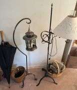 Walking sticks, umbrella, lamps etc