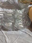 Assorted home decor glass
