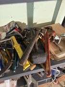 Toolbox with contents, shelf and contents