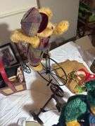 Boyd bears, doll rocking horses, hat etc