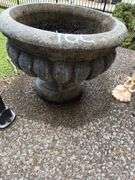 Concrete flower pot