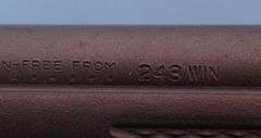 Remington 700 .243 with scope