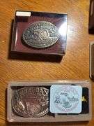 Mule day belt buckles