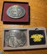 Mule day belt buckles