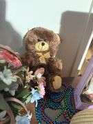 Dolls, basket etc