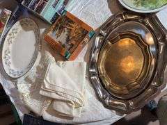 Tablecloths, platters etc