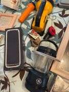 Flashlights, print, tools etc