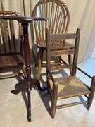 Chairs, plant stand