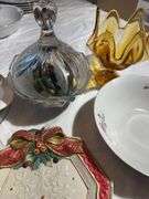 Assorted home decor glass
