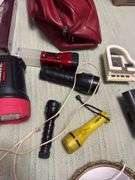 Flashlights, purse, misc