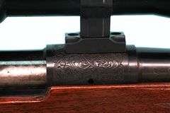 Remington 700 .17 Rem  Pres. Grade scrolling with scope