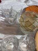 Assorted home decor glass