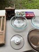 Washboard, sorry board game, dishes etc