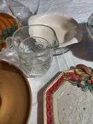 Assorted home decor glass