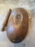 Dough bowl, rolling pin