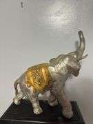 Cast aluminum elephant