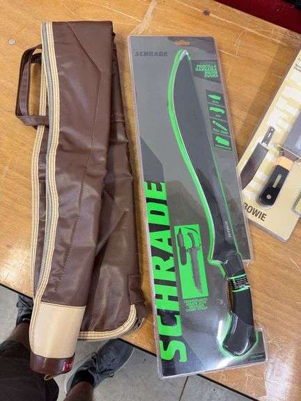 Gun sock, machete, fixed blades