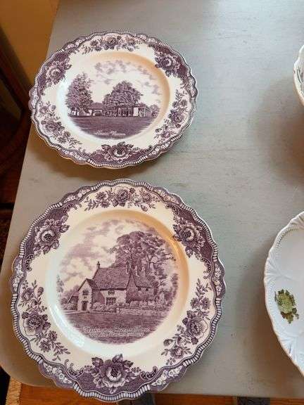 Washington manor, mount vernon plates