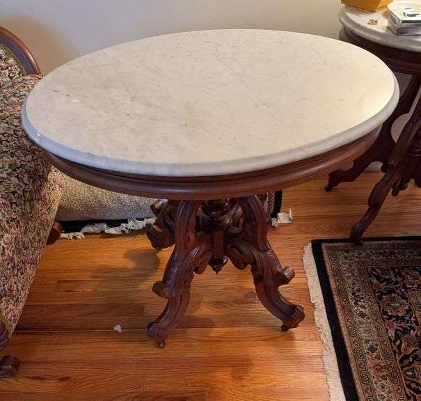 34x25 marble top table