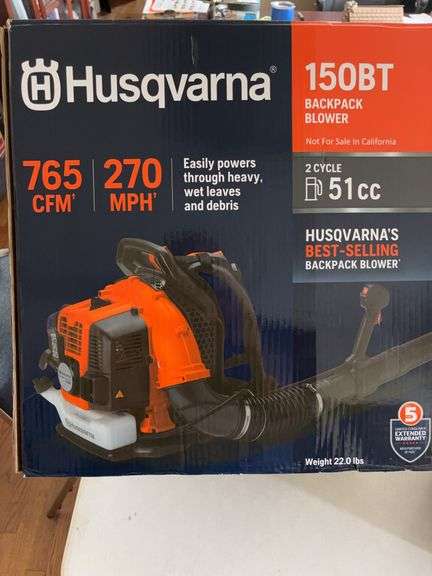 NEW Husqvarna 150BT backpack blower