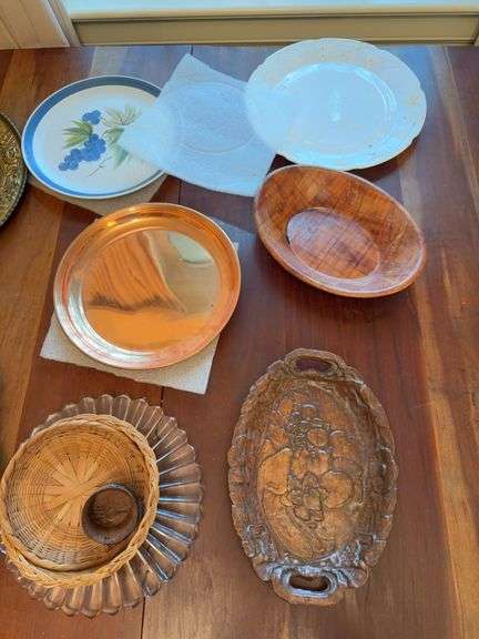 Assorted plates etc