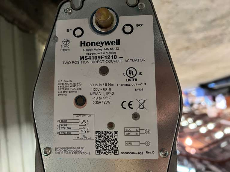 Greenheck Motorized Damper VCD23/ACME FloMaster Aluminum Fan Shutter