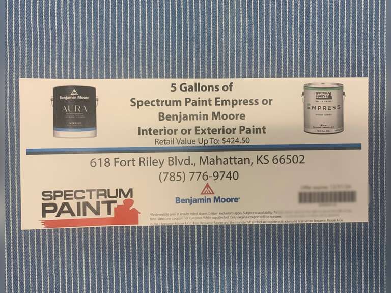 Spectrum Paint 5 Gallons of Paint Gavel Roads Online Auctions