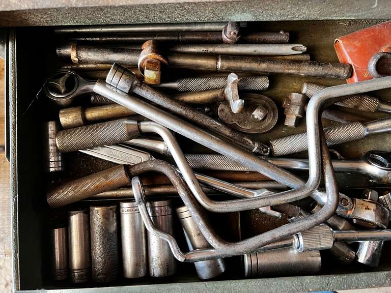 銀製　御所車　勝美作　アンティーク Vintage S-K Mechanic's Tool Box & Contents - Gavel Roads