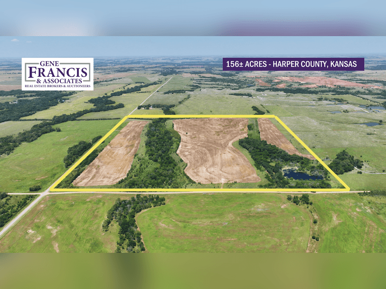 August 8th, 2024 Harper Co., KS 156± Acres ABSOLUTE Live & Online Land