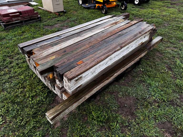 (37) 4 x 4 Treated Posts - Gavel Roads Online Auctions