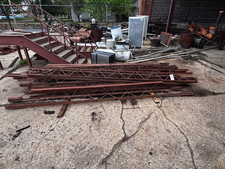Approximately (25) 14' x 10" Steel Trusses