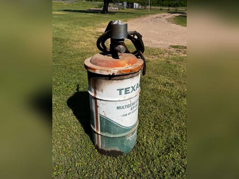 3' Antique Texaco Lubricant Barrel