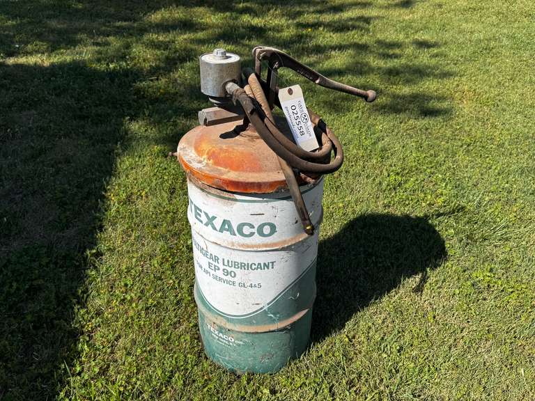 3' Antique Texaco Lubricant Barrel