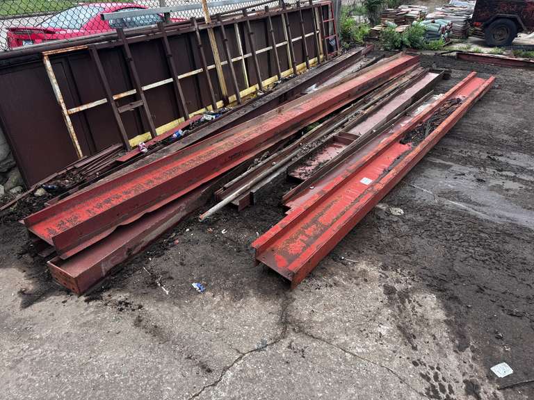 (9) 20'-30' Steel I-Beams